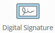 Digital signature element icon